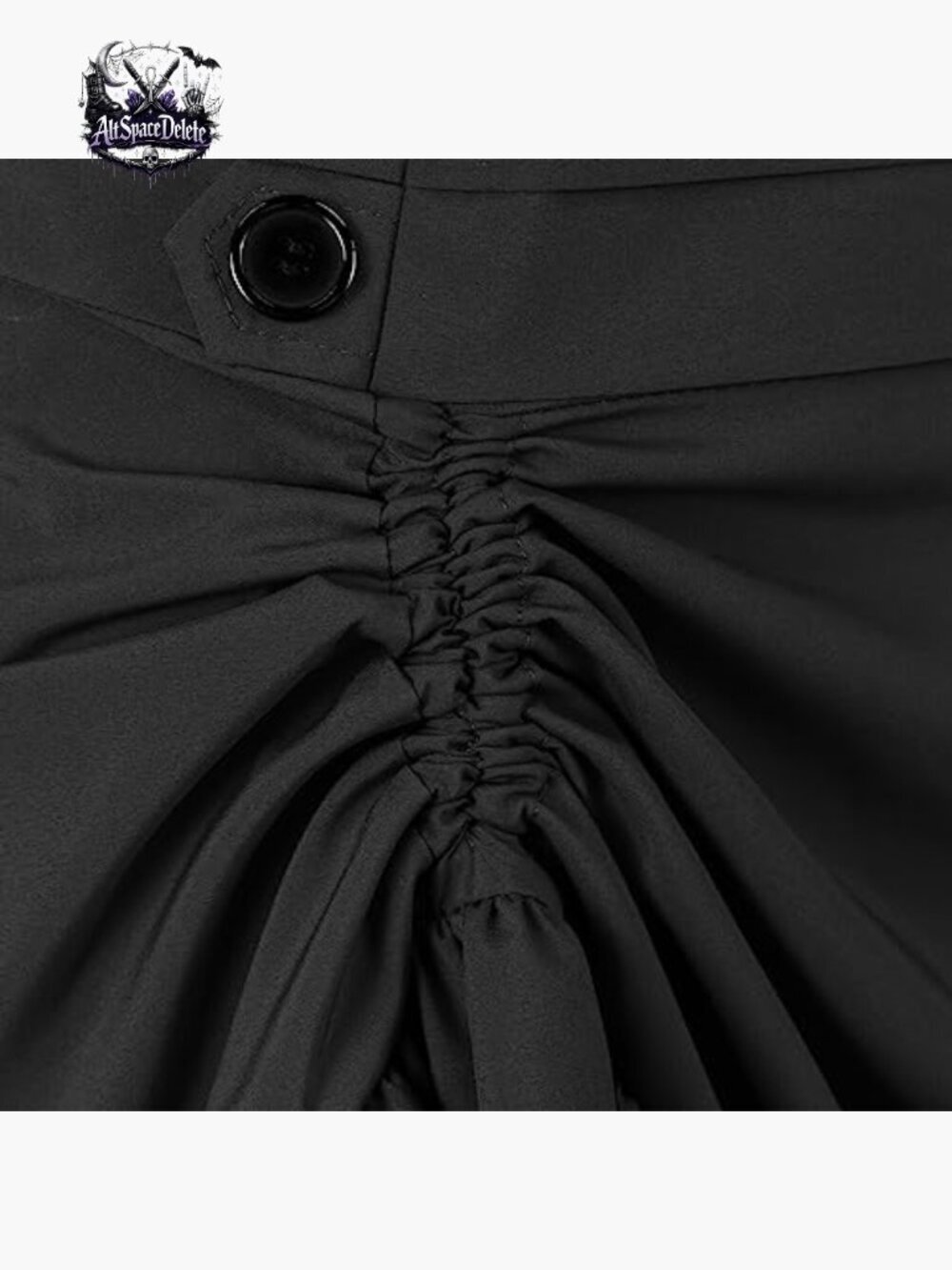 Asymmetrical Ruffled Steampunk Skirt High Low Renaissance Style - Picture 5 of 6